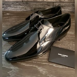 Saint Laurent patent  leather lace up shoe Size 43 **READ DETAILS